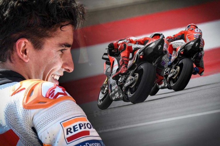 Marc Marquez & Duo Ducati (sumber motogp com)
