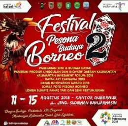 Festival Pesona Budaya Borneo 2 (Grafis : akato.id)