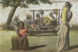 Ilustrasi penabuh gamelan jaman dulu - Ilustrasi istimewa | Sumber wacana.co