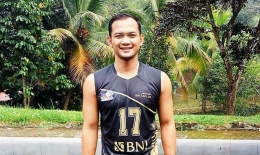 Veleg Dhani, libero timnas voli putra Indonesia| Sumber: Instagram @velegvv