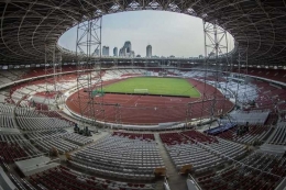 Pembangunan infrastruktur Asian Games 2018 di GBK/ sumber : nasional.kompas.com
