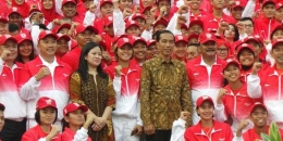 Jokowi dan Para Atlet Asian Games I Sumber Gambar : Kompas.com