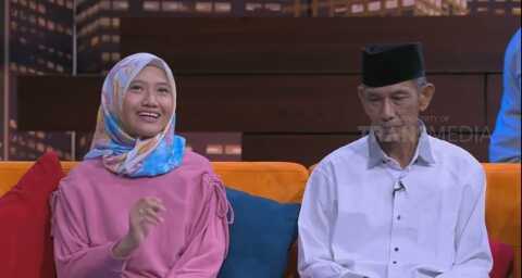 Herayati dan Sawiri di acara Hitam Putih (Foto:screenshot Youtube Trans7Official)