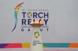 Api Asian Games menginap di Garut selama semalam. (foto: dok pribadi)