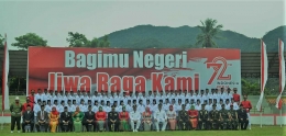 (Ket Photo: Paskibraka dan Muspida Aceh Barat tahun 2017, usai upacara bendera 17 Agustus)