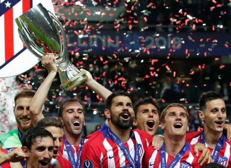 Atletico Madrid menjuarai Piala Super Eropa 2018.(Foto: Maxim Shemetov/Reuters)