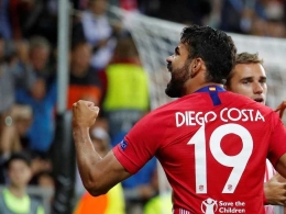 Diego Costa jadi Man of The Match Piala Super Eropa 2018 (Maxim Shemetov/REUTERS)