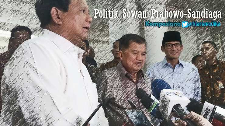 Prabowo-Sandiawa Sowan Minta restu Jusuf Kalla. Ini 3 Tujuan aslinya [diolah dari Kompas.com]