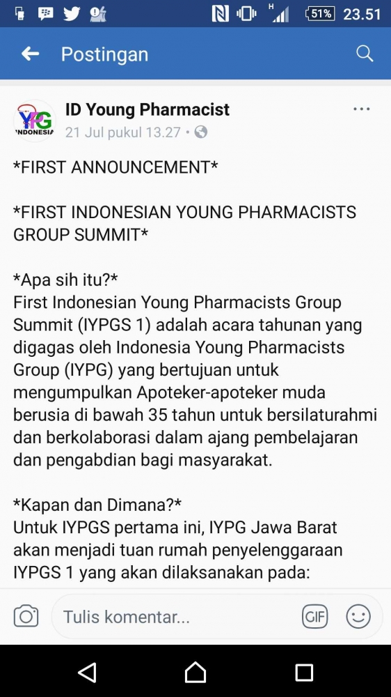 sumber FB ID Young Pharmacist (P1)