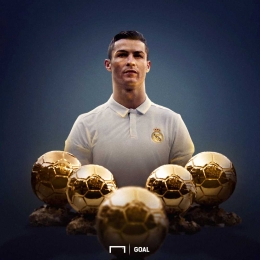 Koleksi Balon D'or Ronaldo (sumber.goal.com)