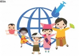 Bayi dan balita terlindungi, kelompok yang lebih dewasa ikut terlindungi, terciptalah kekebalan kelompok untuk Indonesia yang lebih sehat dan tidak mudah terserang penyakit. Ilustrasi diunggah oleh www.sehatnegeriku.kemkes.go.id pada 25 April 2017.