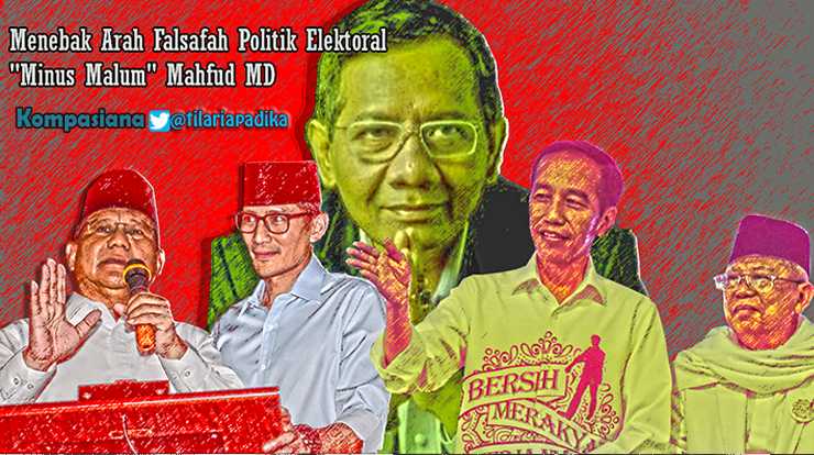 Mahfud MD, Prabowo-Sandiaga dan Jokowi-Ma'ruf [diolah dari Kompas.com, Tirto.com, dan Tribunnews.com]