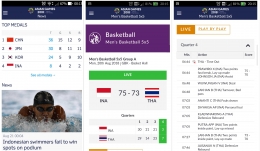 Tampilan dari App Asian Games 2018| Dokumentasi pribadi