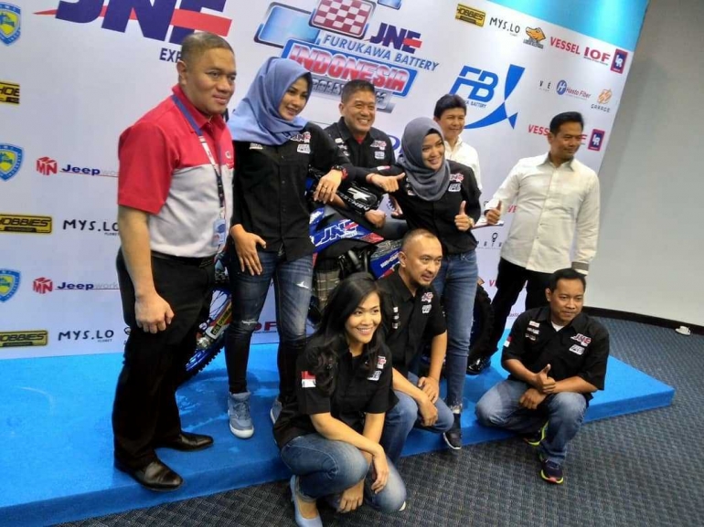 JNE-Furukawa Battery Indonesia Rally Team (sumber: Dokumentasi Pribadi)