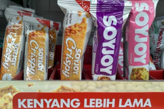 SOYJOY Crispy, bikin kenyang lebih lama dan lebih sehat karena nilai gizinya tinggi/Foto pribadi