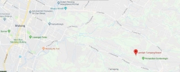 Peta lokasi Lembah Tumpang (googlemap)