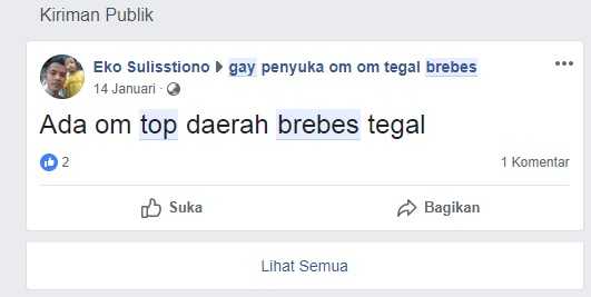 tangkapan layar dari Facebook.com