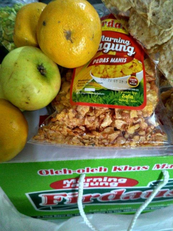 oleh-oleh Khas Malang dari Mbak Lilik. dokpri