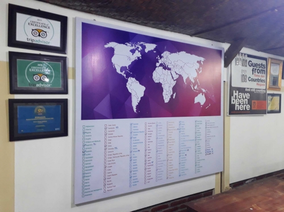 TripAdvisor, penghargaan dan peta negara. Dok Pribadi