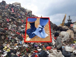Gambar Ilustrasi: Sampah Kantong Plastik. Sumber: Asrul TPA Makassar