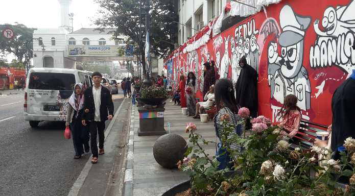 Mural di seberang Alun-alun. Dok pribadi
