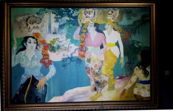 Lukisan karya Hendra Gunawan dengan cat minyak pada kanvas berukuran 135 x 200 cm (dok. pribadi)