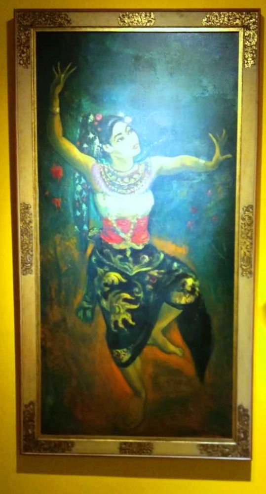 Lukisan Legong Wiranata karya Agus Djayasuminta dengan cat minyak pada kayu berukuran 103 x 83 cm (dok. pribadi)