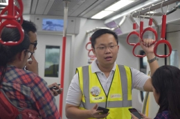Direktur Utama PT LRT Jakarta, Allan Tandiono. (Dok. amad)