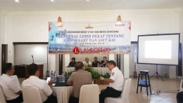 FGD dan Media Gathering PT KAI di Grand Elty Krakataoa Kalianda, Lampung Selatan, Rabu (29/8/2018). (Lampost.co/Armansyah)
