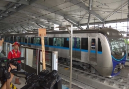 Selama uji coba SAT, MRT Jakarta dijalankan oleh masinis dari pihak Kontraktor. (Dok. Amad)