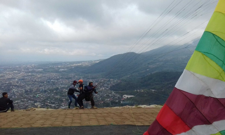 Kawasan wisata Gunung Banyak, lokasi paralayang di kota Batu|Dok. Pribadi