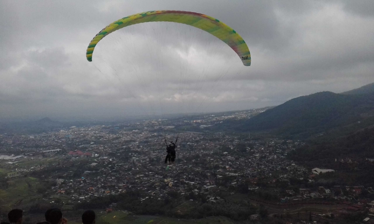 Pesona view kota Batu terlihat dari puncak Gunung Banyak|Dok. Pribadi