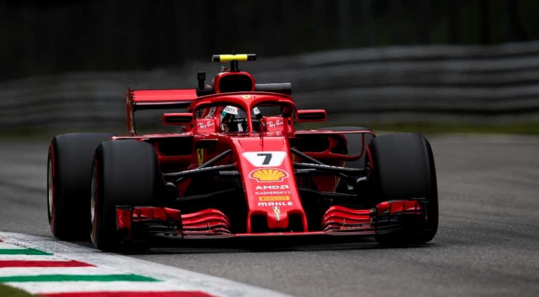 Kimi Raikkonen Memacu Ferrari SF71H di GP Italia 2018 (Sumber: Getty Images)