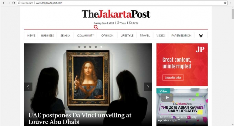 Headline hari ini | http://www.thejakartapost.com/