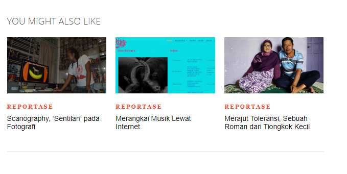 Contoh hypertextual pada Web PASTI