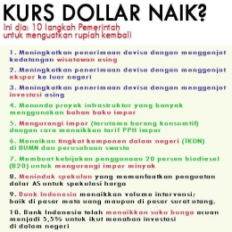 Sumber.google.com Langkah pemerintah sikapi naiknya dollar