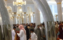 Instalasi air zamzam berada di dalam Masjidil Haram untuk memudahkan jamaah (Dok Pribadi)
