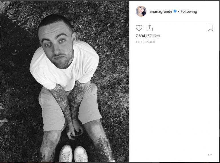 Postingan Aria Grande di Instagram | Dokumentasi Pribadi