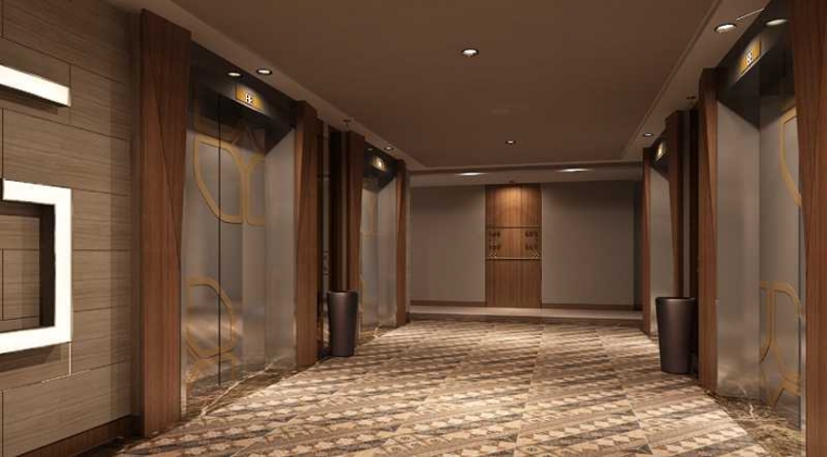 Area koridor lift Dhika Universe. (Dok. APP)