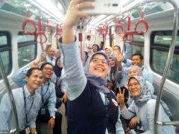 Rombongan undangan khusus #LRTJakarta (Foto:Prattemm)