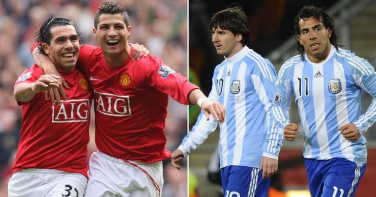 Tevez soal Ronaldo dan Messi I Gambar : Mirror