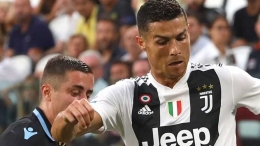 Ronaldo berkostum Juventus (Foto Skysports.com)