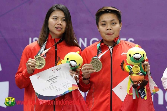 Greysia/Apriyani akan menghadapi ganda putri Jepang, Yuki Fukushima/Sayaka Hirota di semifinal/Foto: badmintonindonesia.org