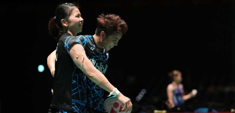 Ganda putri Indonesia, Greysia Polii/Apriyani Rahayu lolos ke semifinal Japan Open 2018/Foto: Twitter BadmintonIna