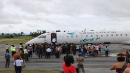 Pesawat berbadan besar di Bandara Silangit / Dokumentasi Google