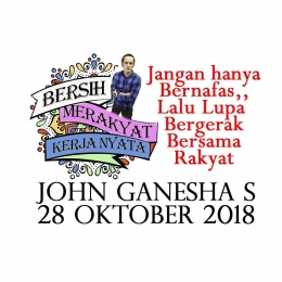 John Ganesha untuk Sumpah Pemuda Pemudi 2018