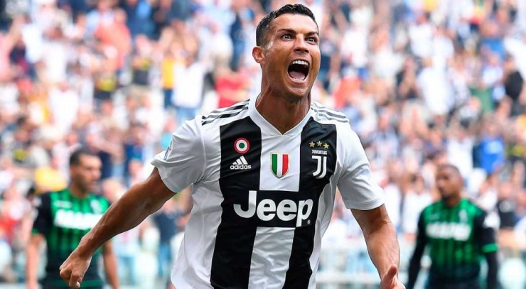 Ronaldo mencetak gol perdana di Seri A I Gambar : Sportnet