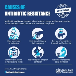 Gambar 3. Faktor-faktor penyebab resistensi antibiotik (Sumber: http://www.who.int)