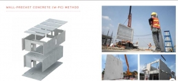 Deskripsi : Metode W-PC diterapkan dalam pembangunan rumah SAVASA I Sumber Foto : flyer SAVASA