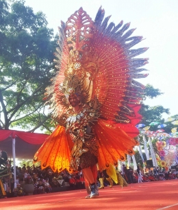 Peserta dari Jerman di Malang Flower Carnival (dokumentasi pribadi)